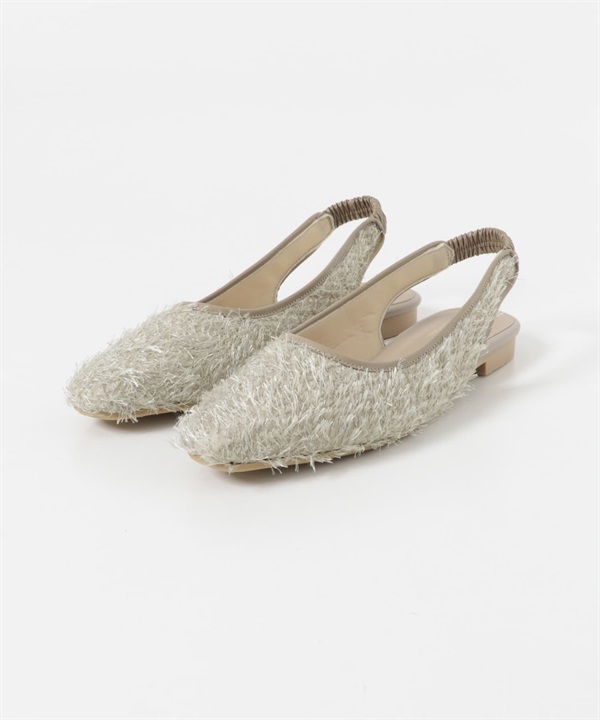 日本製流蘇設計後帶穆勒鞋(膚色-36-BEIGE)