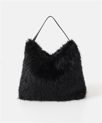 單提把絨毛包(黑色-one-BLACK)