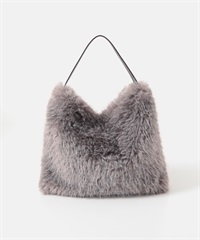 單提把絨毛包(灰膚色-one-其他棕色)