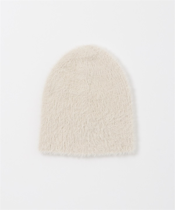 羽毛紗針織帽(象牙白-one-IVORY)