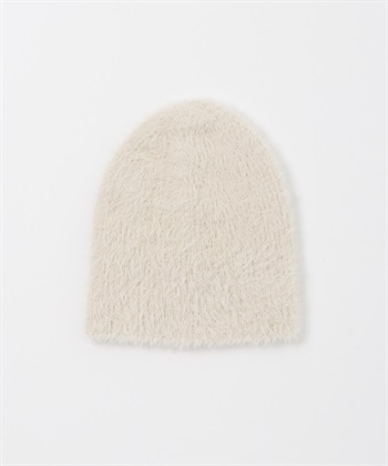 羽毛紗針織帽(象牙白-one-IVORY)