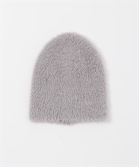 羽毛紗針織帽(灰色-one-GRAY)