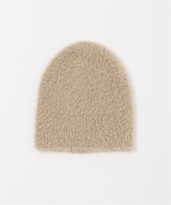 羽毛紗針織帽(膚色-one-BEIGE)
