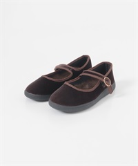 2WAY防潑水絲絨瑪莉珍鞋(棕色-37-BROWN)