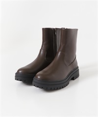 防潑水彈性短靴(深棕色-36-DARK BROWN)