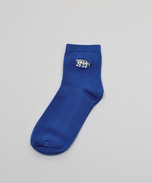 Minghan H. 襪子(刺繡老虎-23-25cm-ROYAL BLUE)