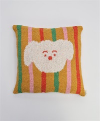 Minghan H. 抱枕套(白狗-one-MUSTARD)