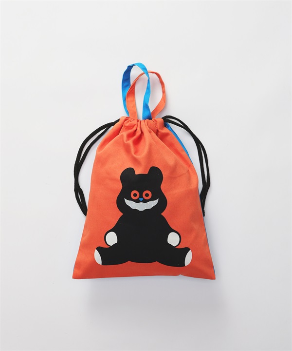 umao / 雙面束口袋(幽靈熊-one-其他藍色)