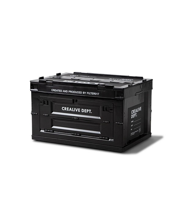 Filter017 / 雙側開摺疊收納箱65L(黑色-One-BLACK)
