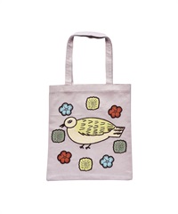 松尾美雪 刺繡托特包(粉色-one-其他綠色)