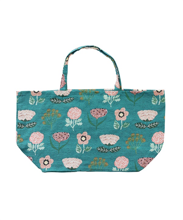 松尾美雪 大托特包(綠色-Flowers-其他綠色)