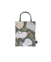 松尾美雪 迷你托特包(綠色-Cat&Leaf-其他綠色)