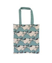 松尾美雪 針織手提袋(黑白貓-Minnos-其他綠色)