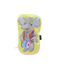 Nathalie Lete 緞面收納包(黃底大象-one-其他黃色)