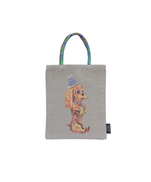 Nathalie Lete 迷你托特包(灰底小狗-Dog-其他灰色)