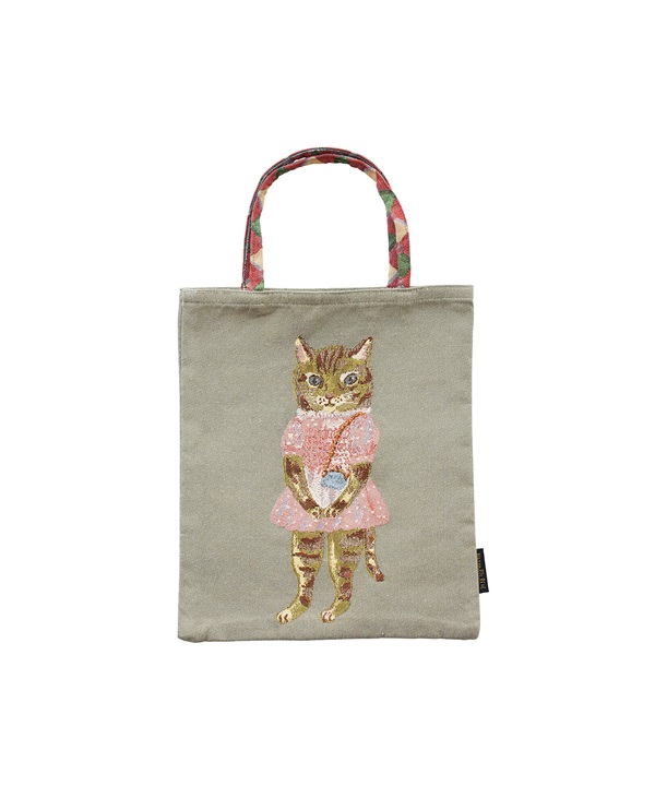 Nathalie Lete 迷你托特包(膚色貓咪-Maya-其他膚色)