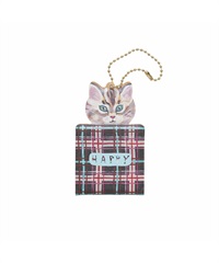 Nathalie Lete 鏡子鑰匙圈吊飾(紫底格紋-one-其他紫色)