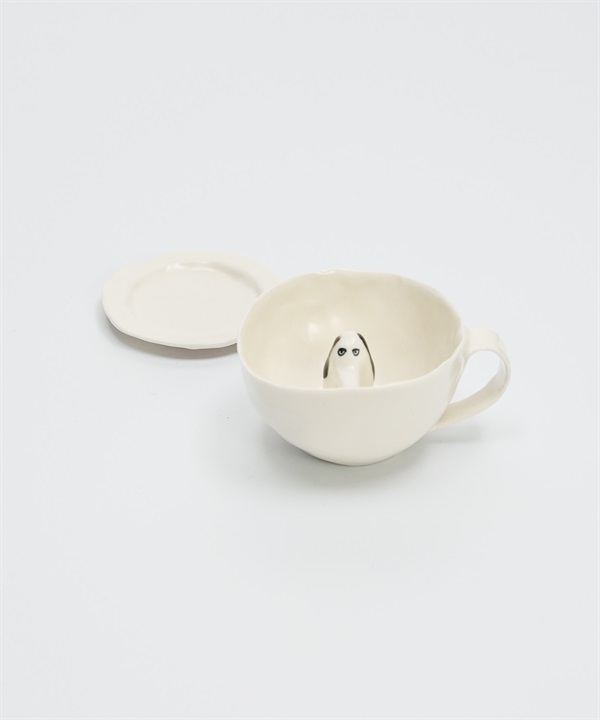 Eleonor Boström 幸福小狗咖啡杯(黑耳小狗B款-one-COLOR B)