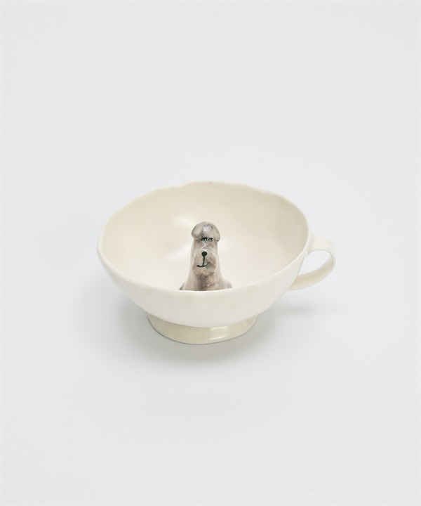 Eleonor Boström 幸福梗犬爺爺茶杯(梗犬爺爺-one-WHITE)