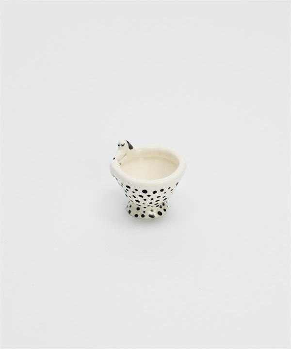 Eleonor Boström 點點陶容器(黑耳小狗-one-WHITE)