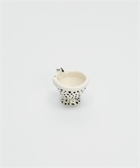 Eleonor Boström 點點陶容器(黑耳小狗-one-WHITE)