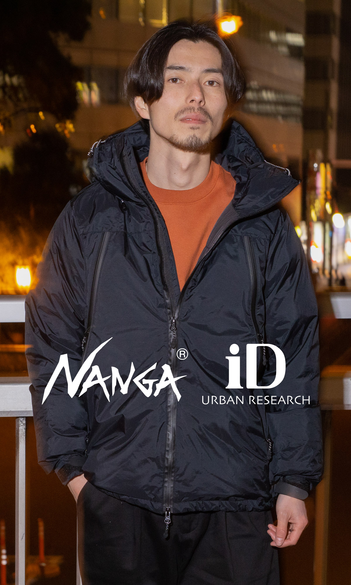 NANGA×URBAN RESEARCH iD ダウンジャケット　ブラックM