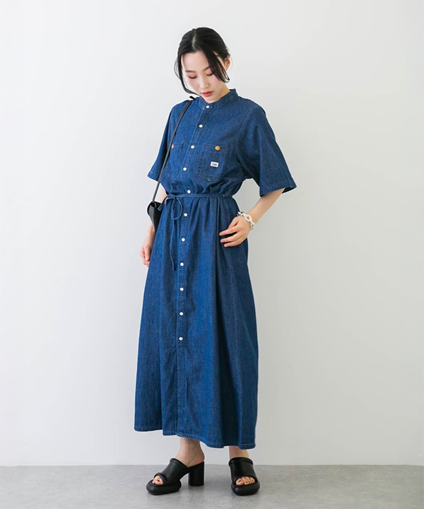 【別注】Lee × ROSSO 短袖工裝牛仔洋裝
