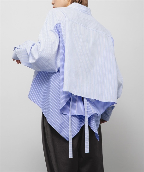 背面傘狀短版襯衫