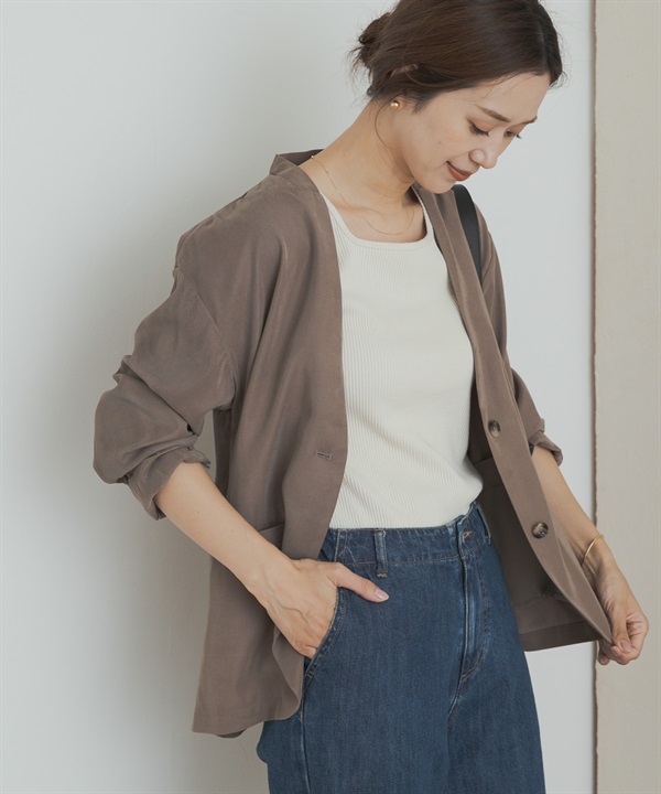 無領西裝外套