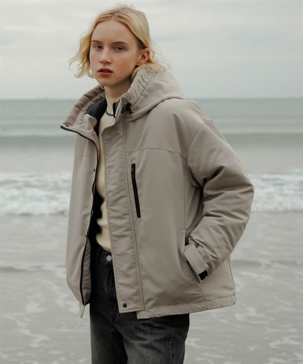 防潑水連帽羽絨外套