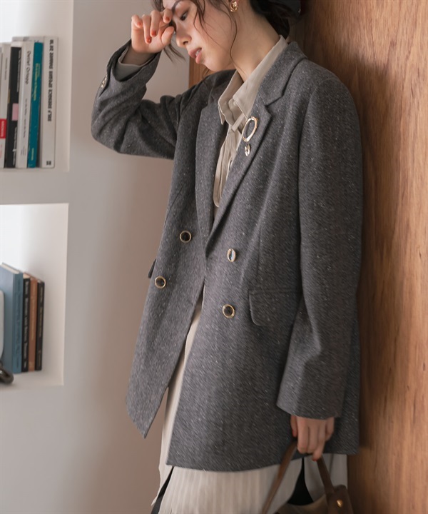 F by ROSSO 人字呢西裝外套