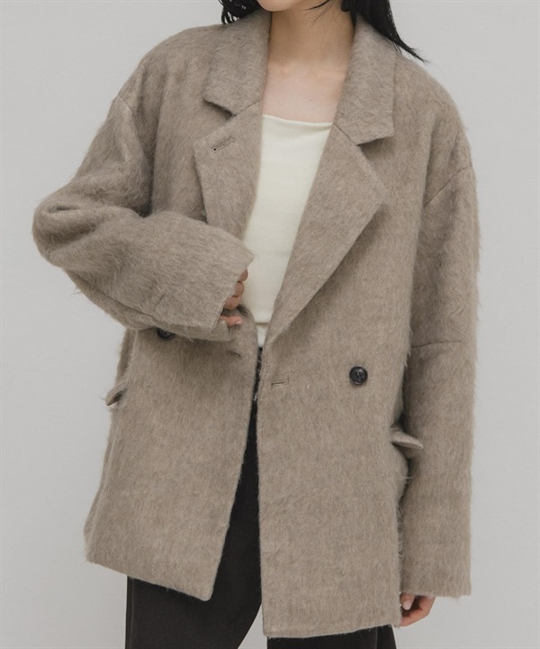 絨毛西裝外套