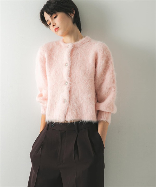 絨毛針織開襟衫