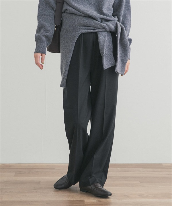 UR TECH 裏起毛直筒輕便長褲
