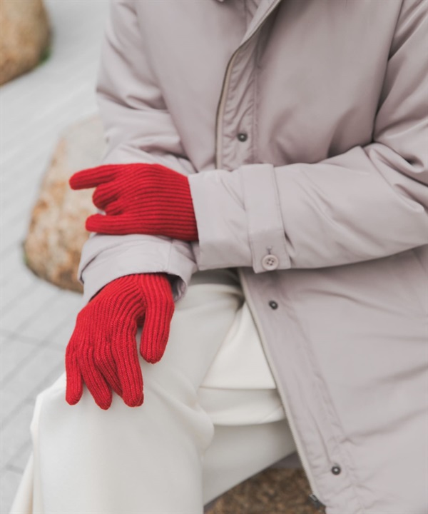 防起毛球羅紋手套