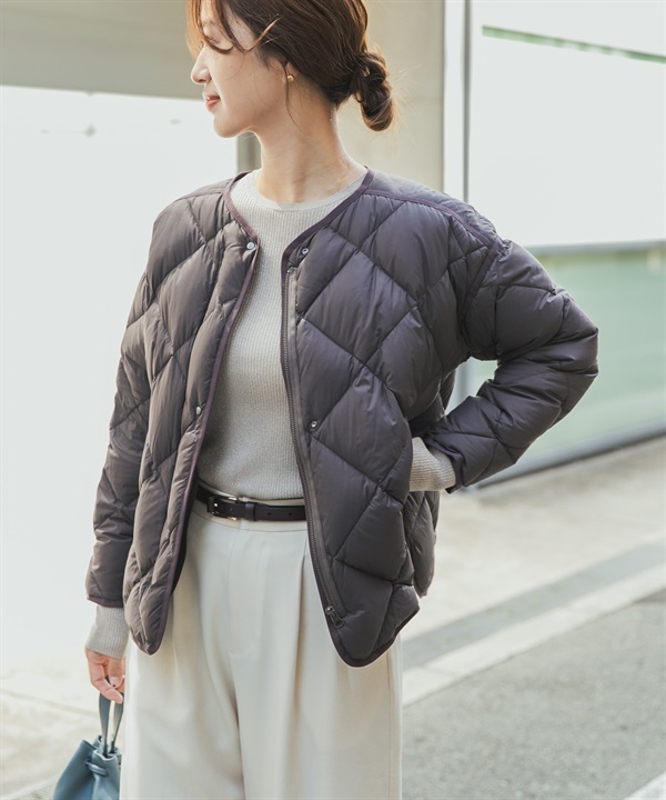 輕量絎縫羽絨外套