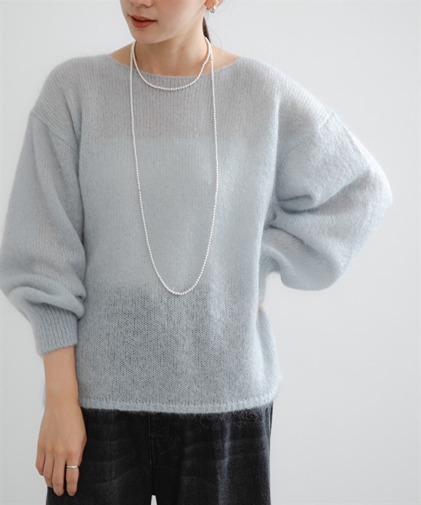 馬海毛寬鬆針織衫