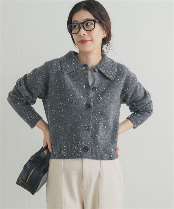 粒棉紗開襟衫