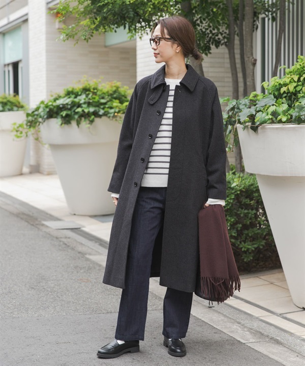 純羊毛巴爾瑪肯大衣