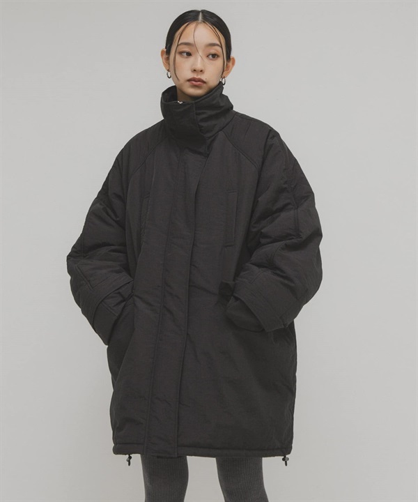 中長版填充大衣