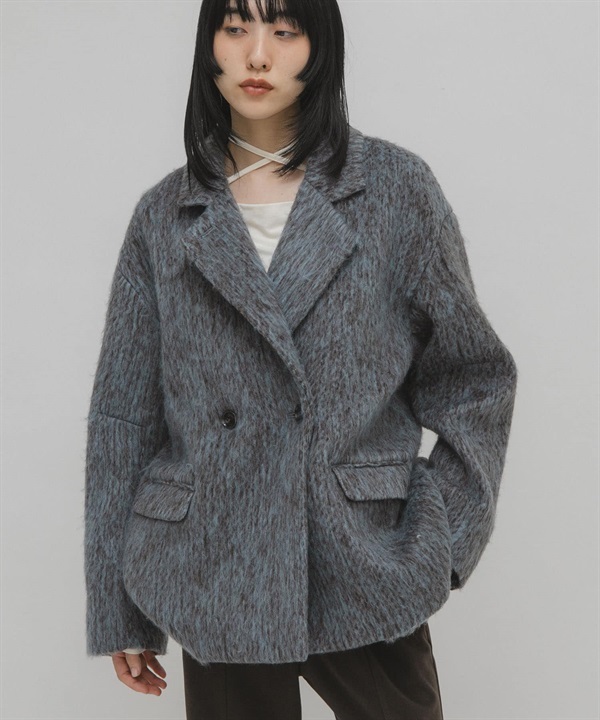 絨毛西裝外套