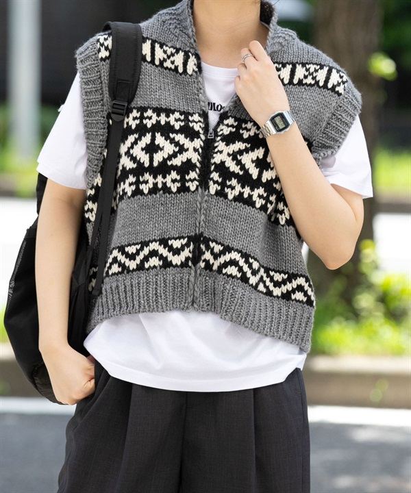 EKAL / 混羊毛考津背心