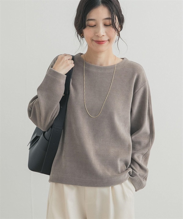 雪尼爾紗繭型套衫