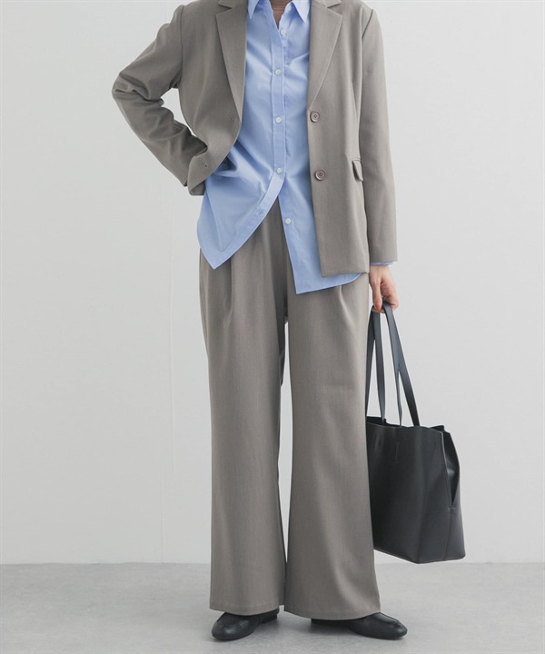 『UR TECH完聲 』正面打褶輕便長褲