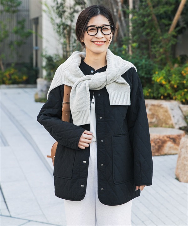 吉貝木棉絎縫中長版夾克