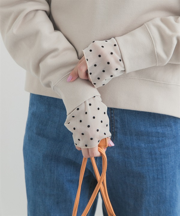 袖口點點拼接長袖T恤