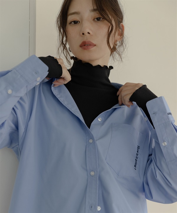 UR TECH 蓄熱高領捲邊套衫