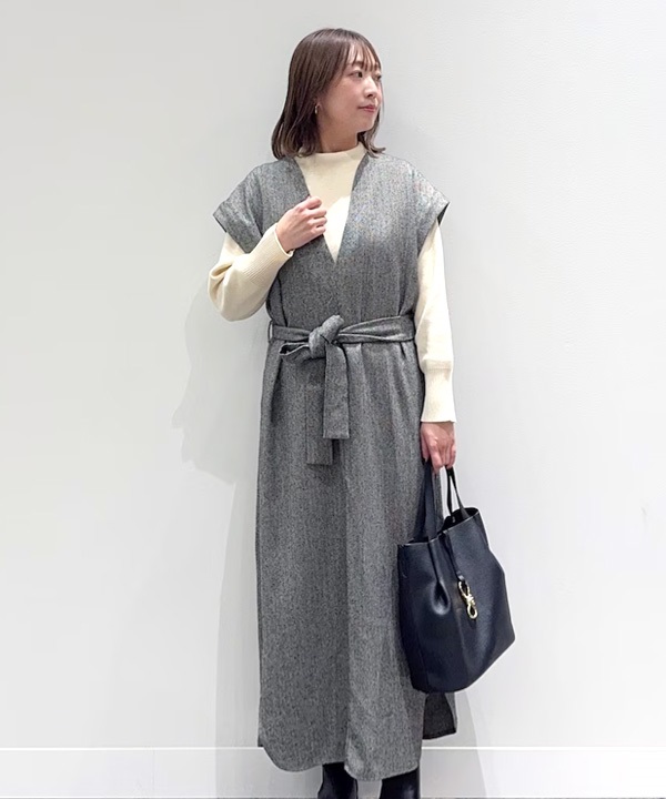 腰帶設計背心裙