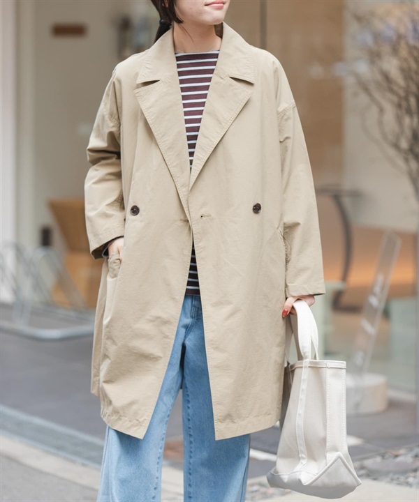 FORK&SPOON 寬鬆中長版輕量大衣