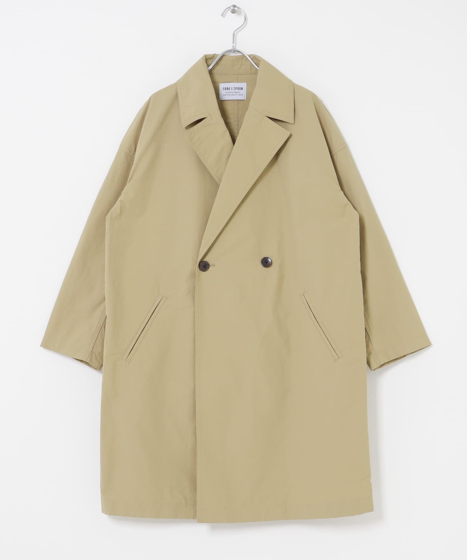 FORK&SPOON 寬鬆中長版輕量大衣